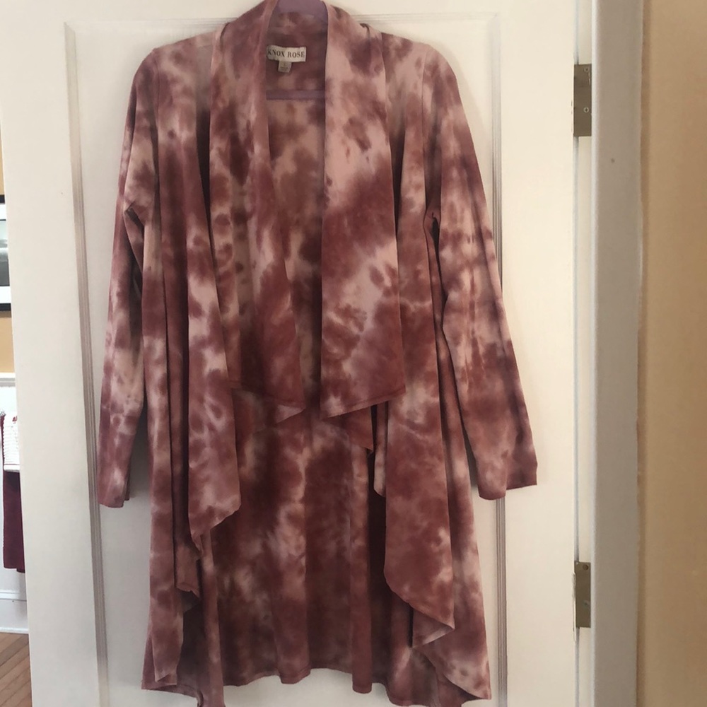 Knox Rose Tye Dye Open Cardigan